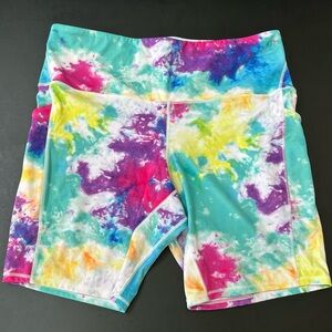 Colorful Tie-Dye Kids Swim Shorts